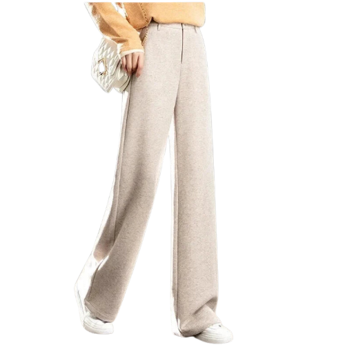 PANTALON À CHEVRONS EN LAINE