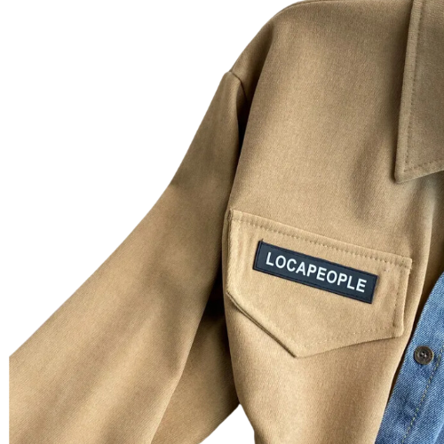 CHEMISE EN DENIM IRRÉGULIÈRE