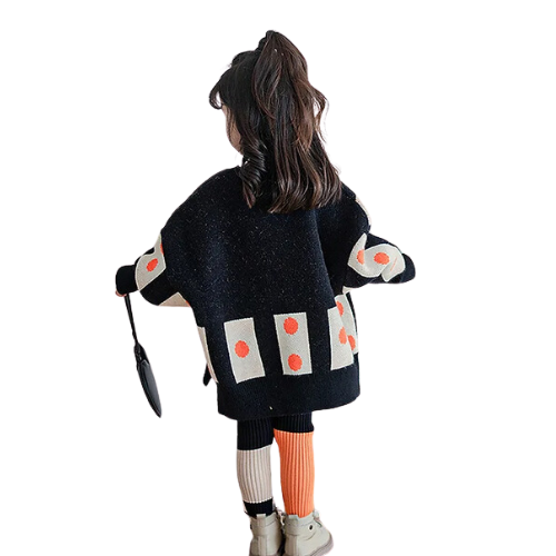 PULL CARTOON À COL ROND, TENUES D'AUTOMNE
