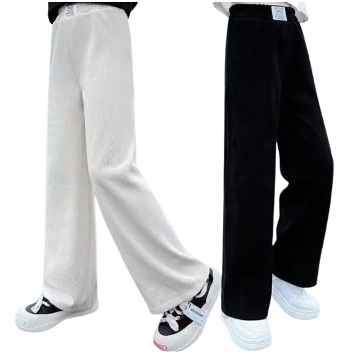 PANTALON À JAMBES LARGES