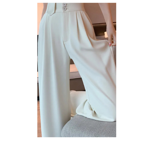 PANTALON DROIT AVEC CEINTURE À NOUER