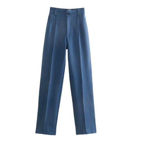 PANTALON DROIT TAILLE HAUTE