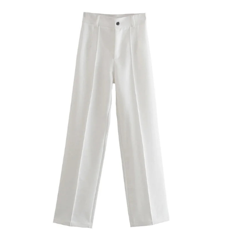 PANTALON DROIT TAILLE HAUTE