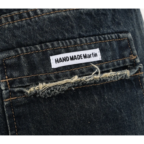 PANTALON JEAN LARGE TAILLE HAUTE
