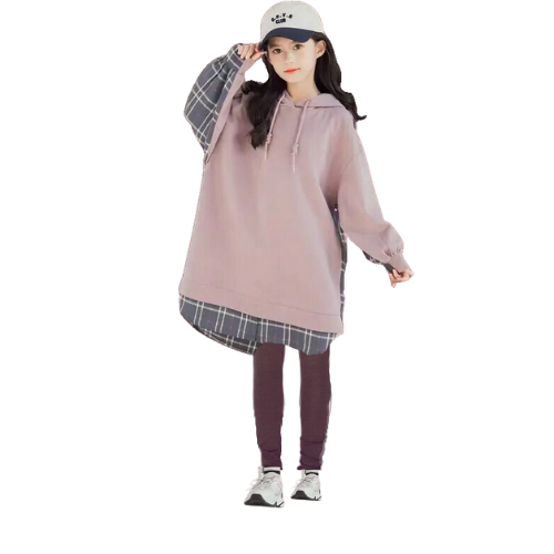ROBE DÉCONTRACTÉE À MANCHES LONGUES POUR ADOLESCENTES