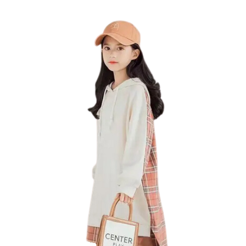 ROBE DÉCONTRACTÉE À MANCHES LONGUES POUR ADOLESCENTES